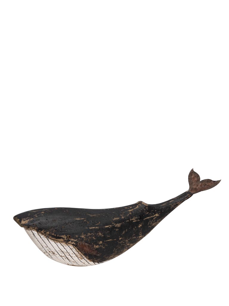 Large painted whale figurine - 2
