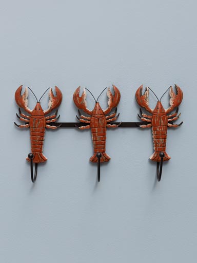Small coat holder with lobsters