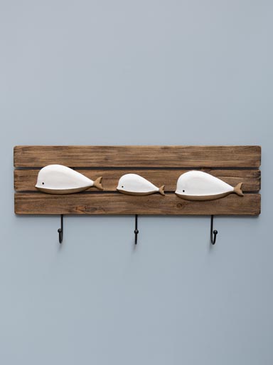 White whales small coat rack
