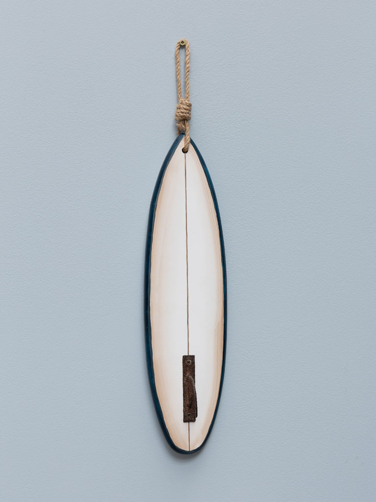 Hanging vintage white surf with black edge - 1