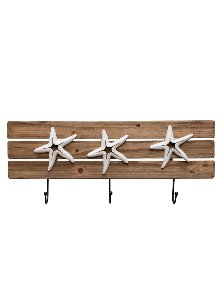 White starfishes small coat rack - 2