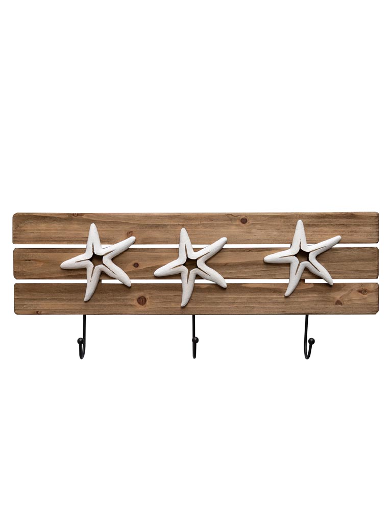Porte manteau étoiles de mer blanches - 2