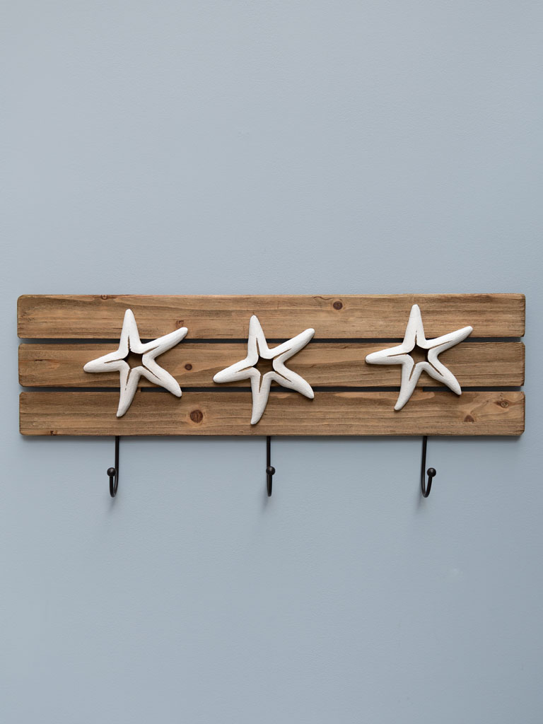 White starfishes small coat rack - 1