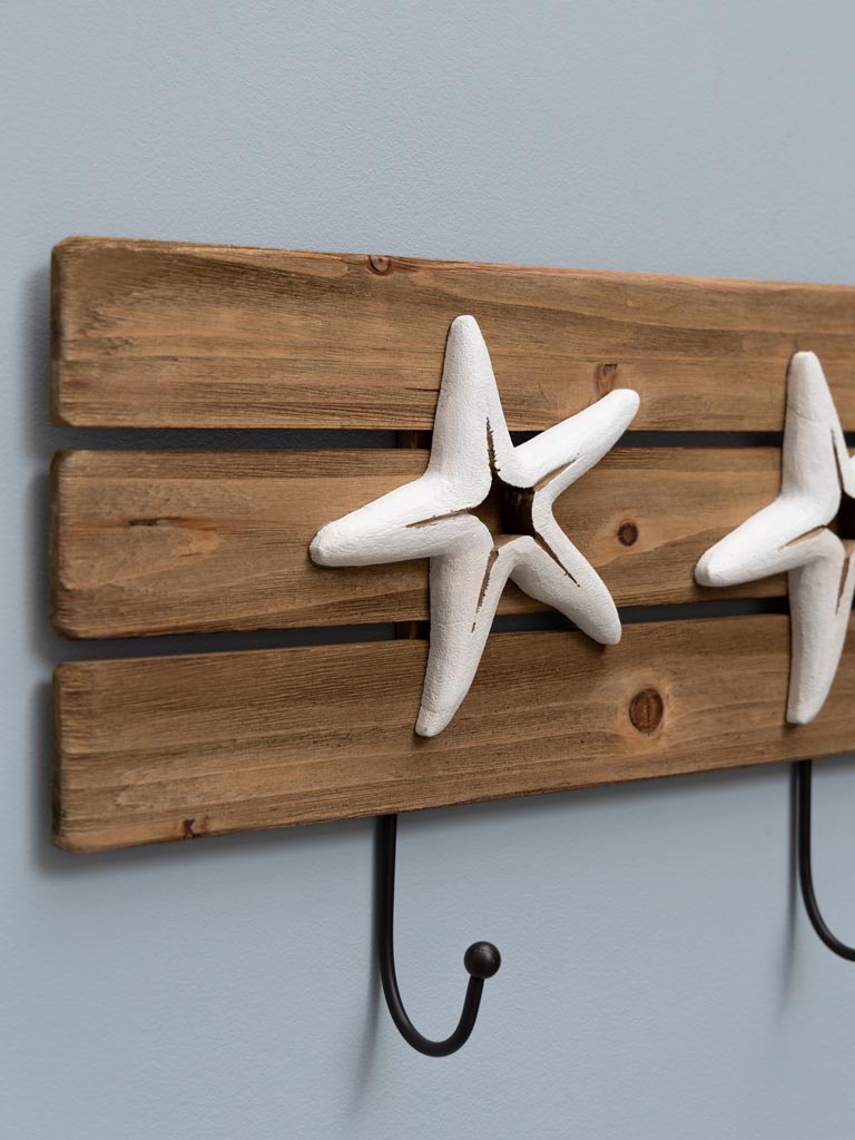 White starfishes small coat rack - 3