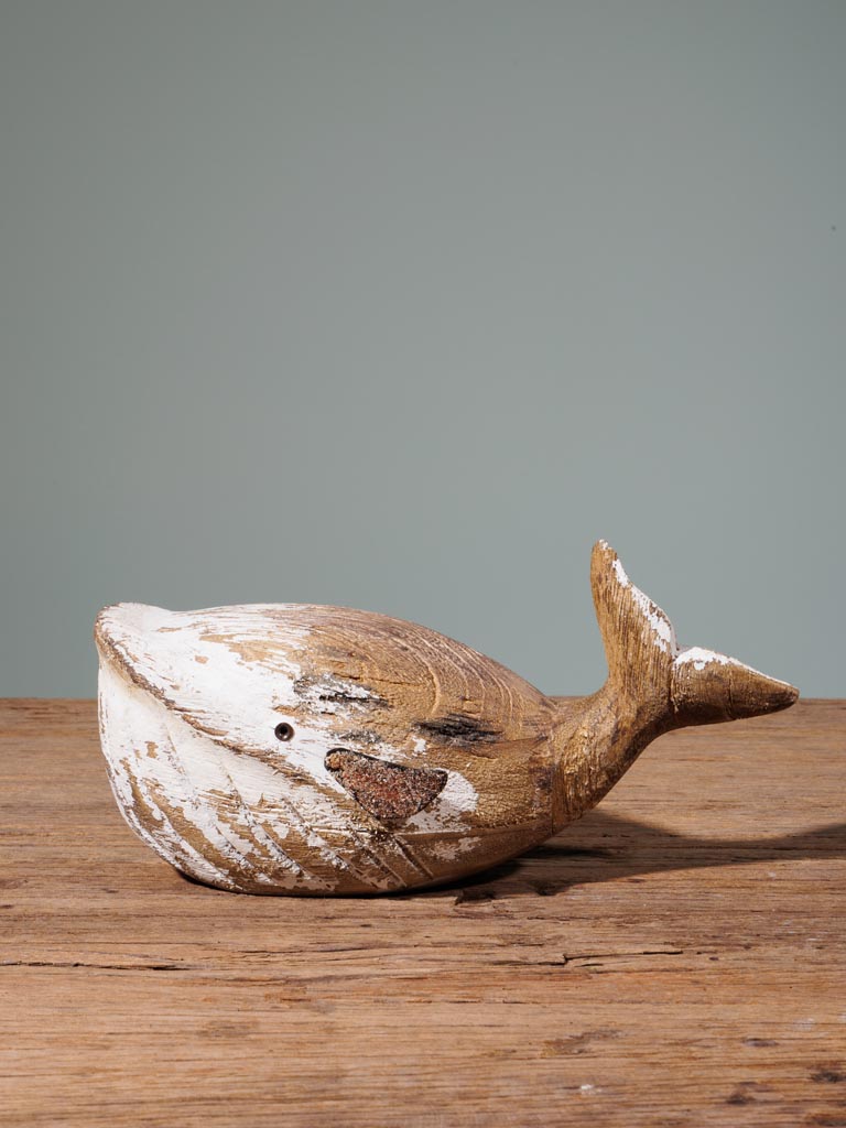 Whale in natural wood - 5