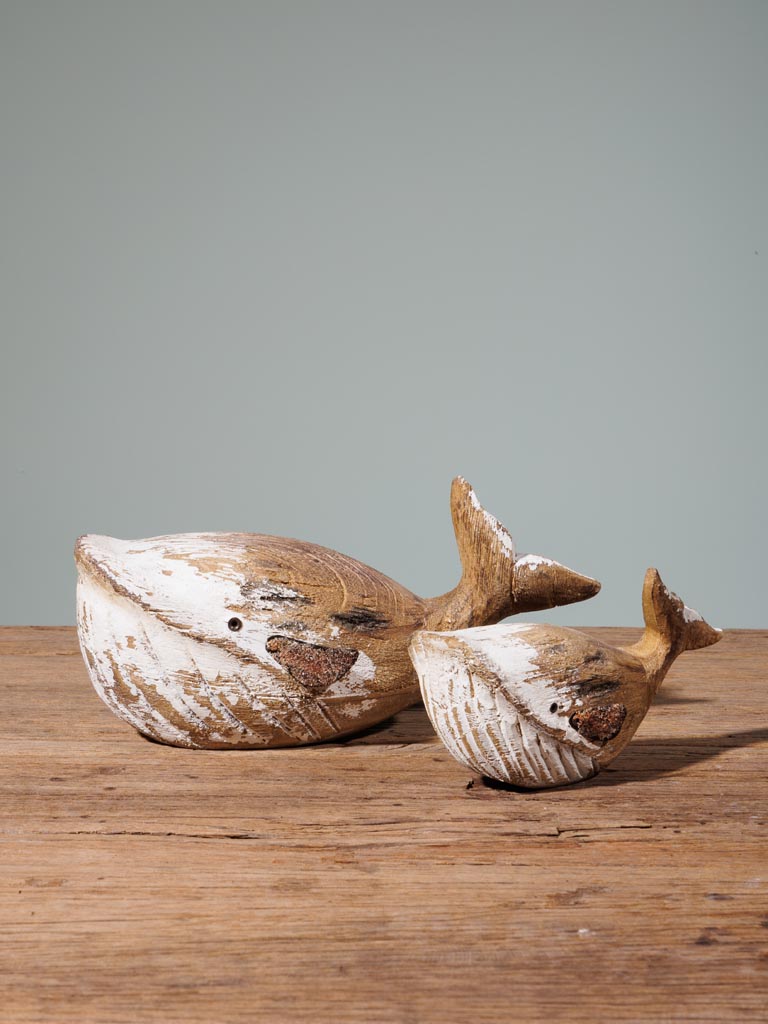 Small whale in natural wood - 5