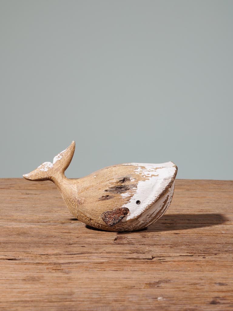 Small whale in natural wood - 6