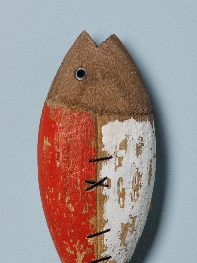 Double hook red & white fish - 3