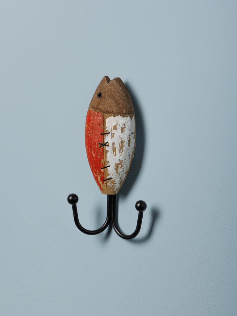Double hook red & white fish - 4