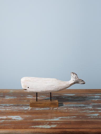 White whale on wooden stand