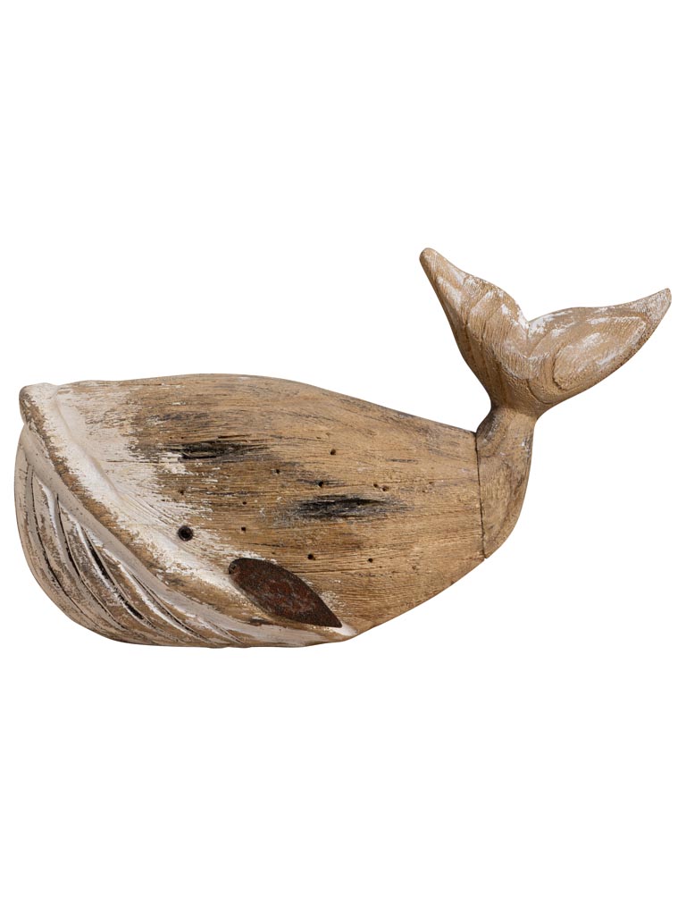 Baleine en bois sculpté - 3