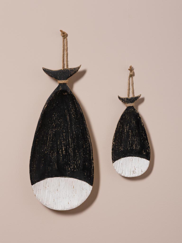 S/2 trinket tray black fish - 1