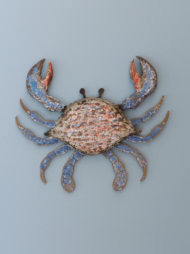 Bluish crab wall deco