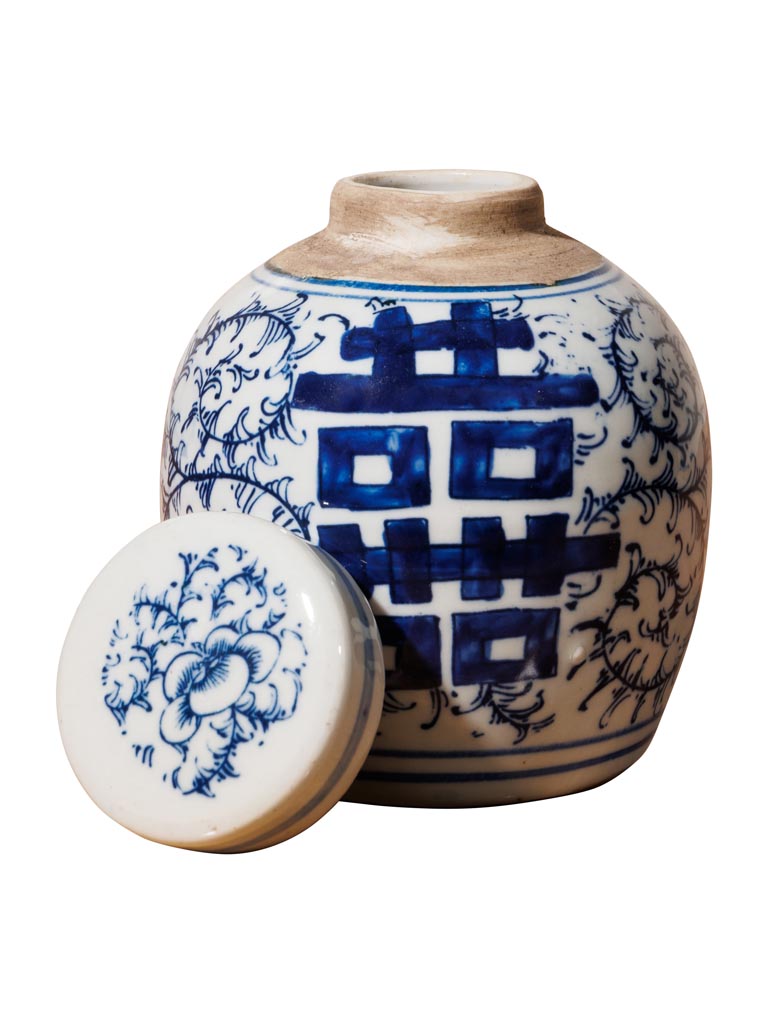 Urne chinoise en porcelaine symbole - 2