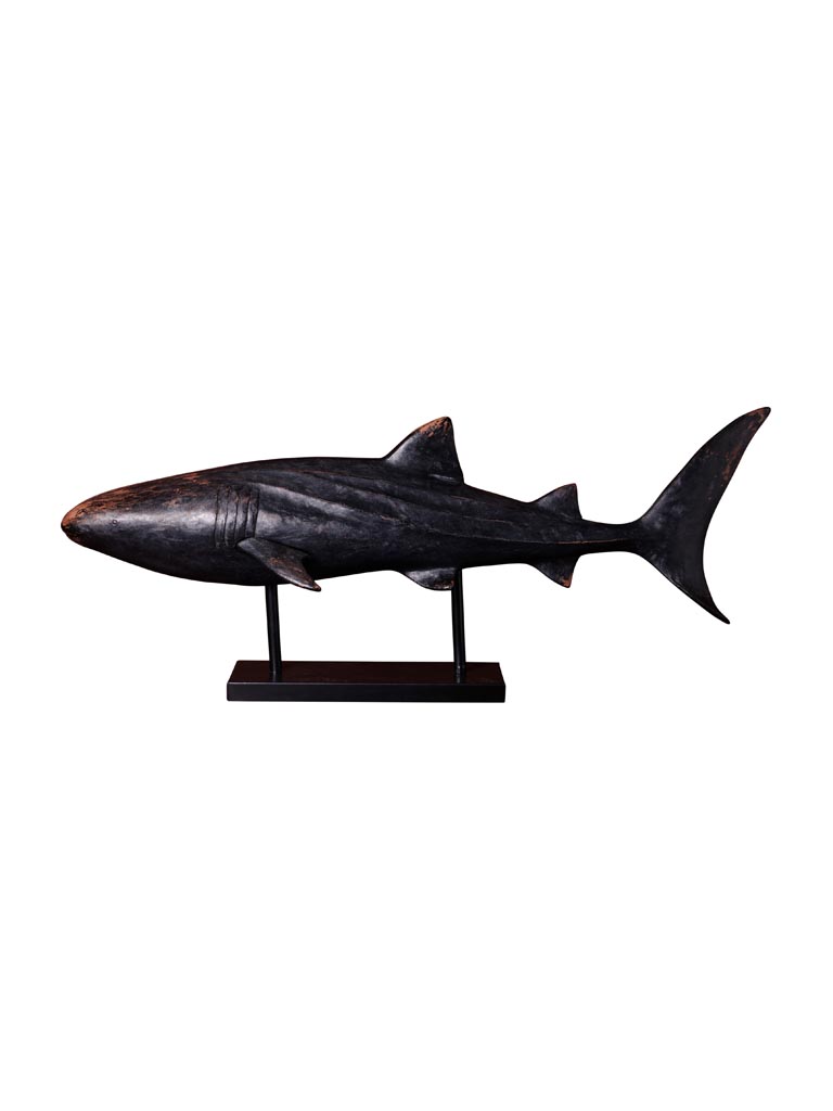 Grand requin noir & base métal - 2