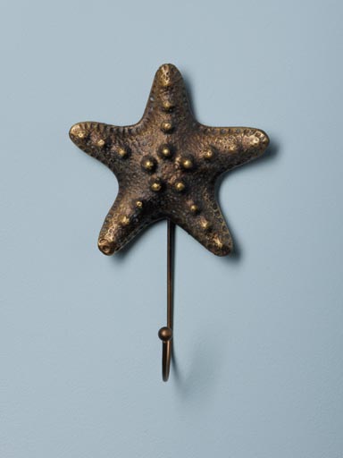 Antique gold starfish hook