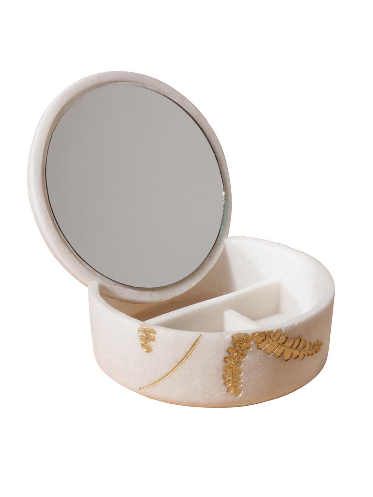 Box golden ferns with mirror - 2