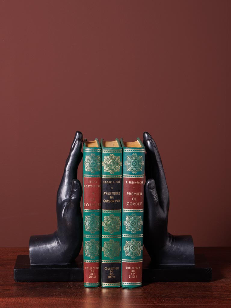 Bookends 2 black hands Together - 1