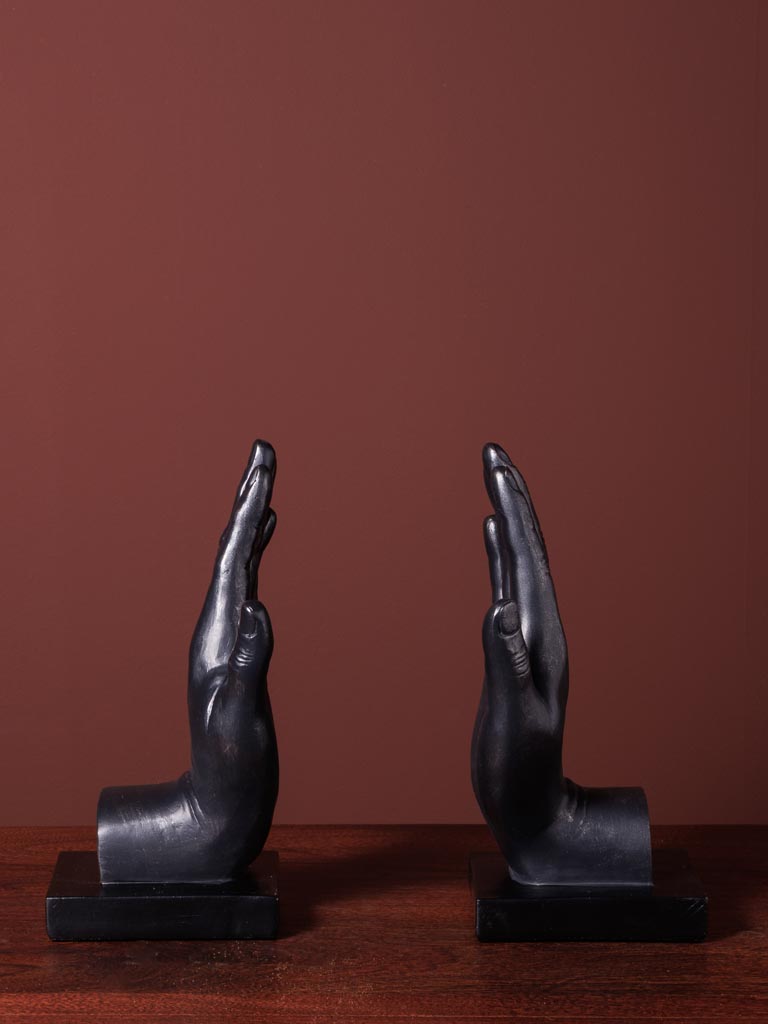 Bookends 2 black hands Together - 3