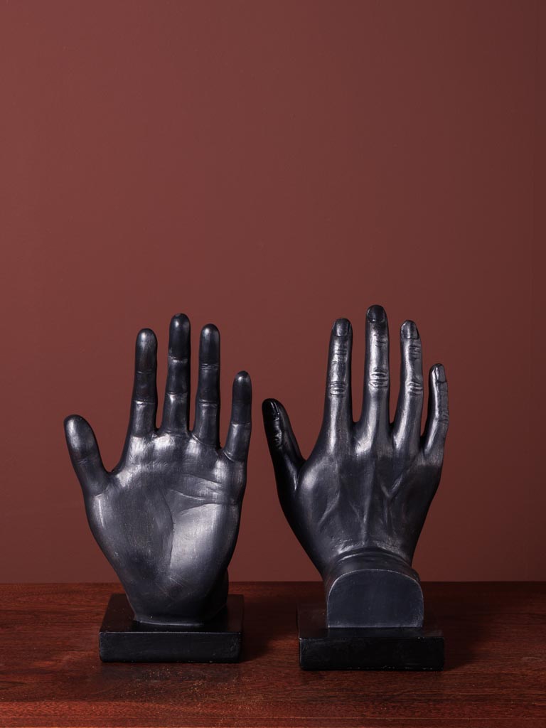 Bookends 2 black hands Together - 5