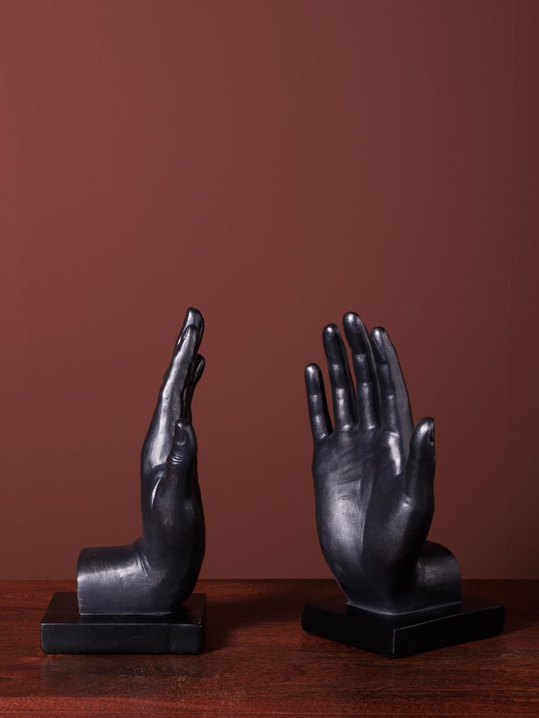 Bookends 2 black hands Together - 4