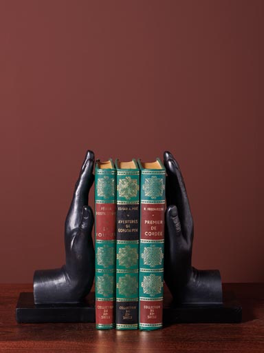 Bookends 2 black hands Together