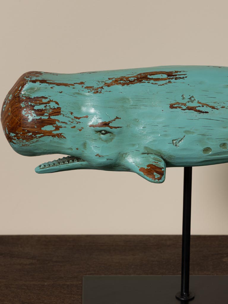 Small ocean whale on stand - 5
