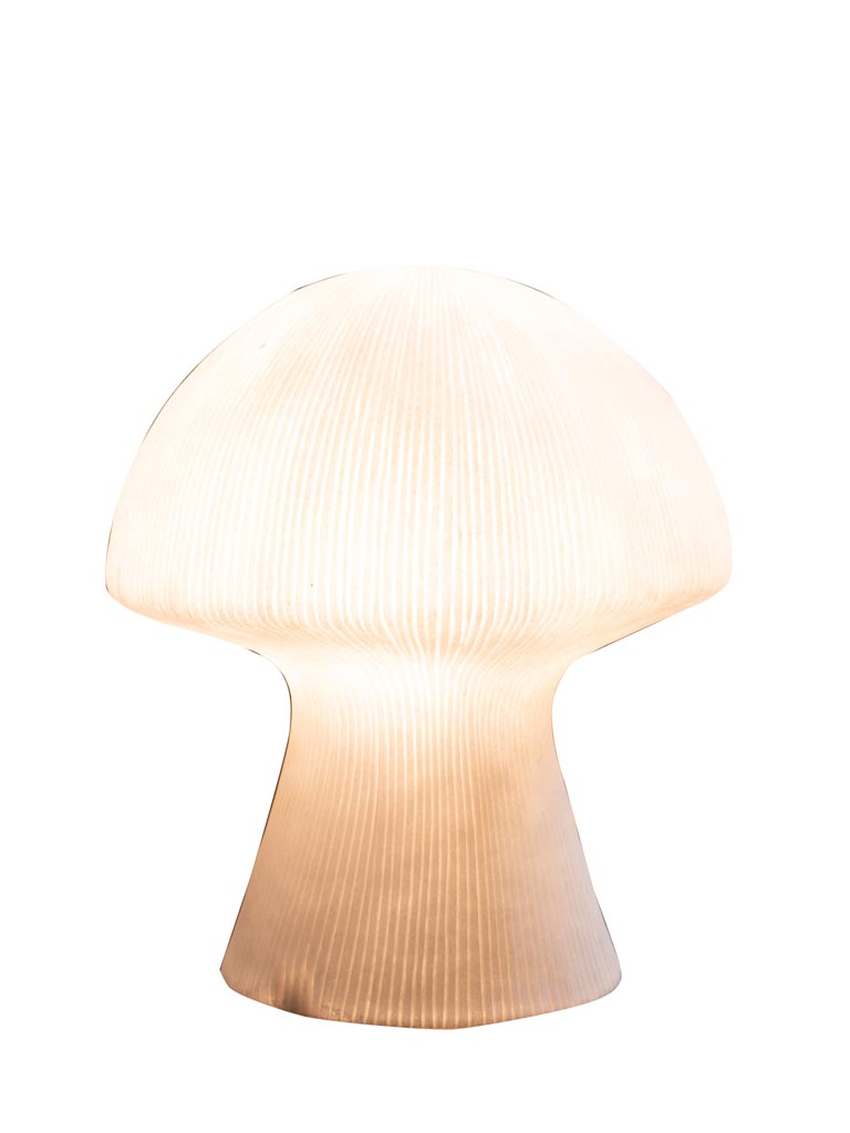 Table lamp large ribbed mushroom - 2