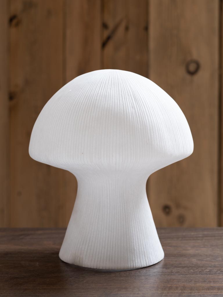 Table lamp large ribbed mushroom - 3