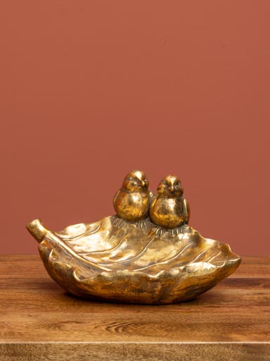 Xxl trinket tray godlen birds