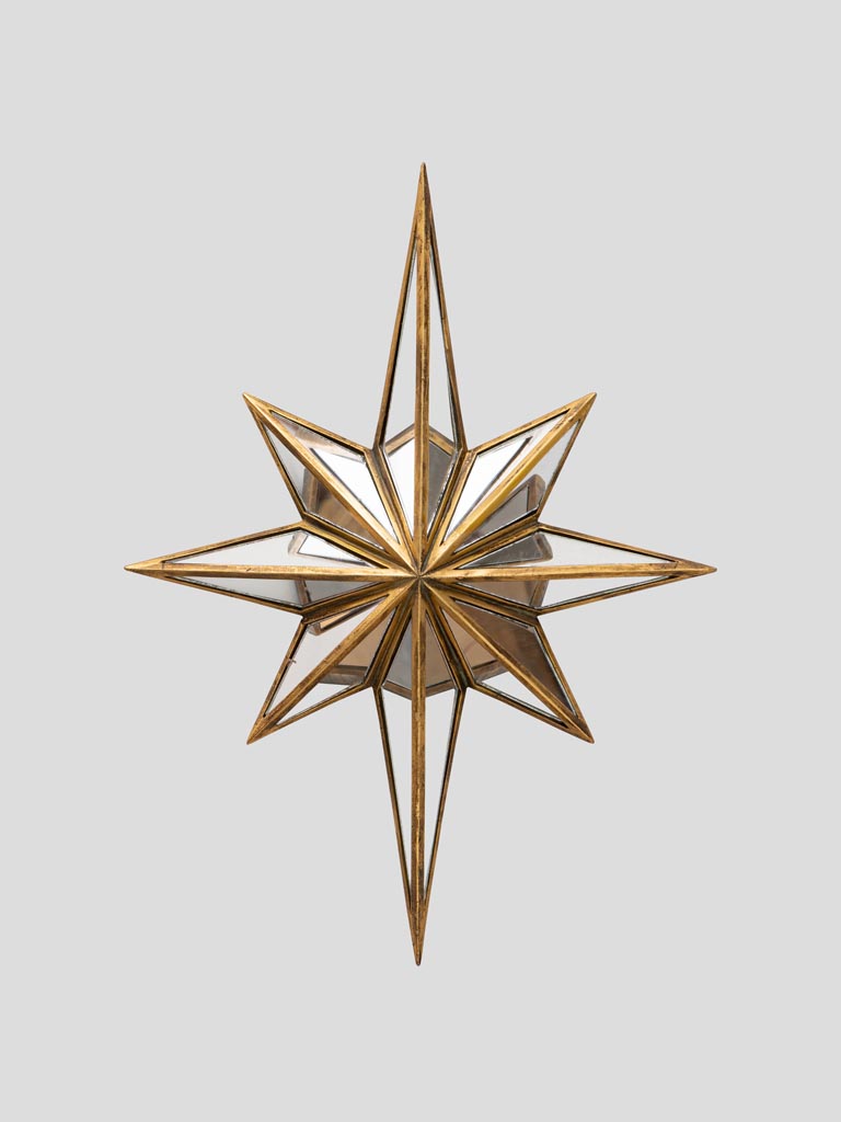 Mirrored wall star Compass - 1