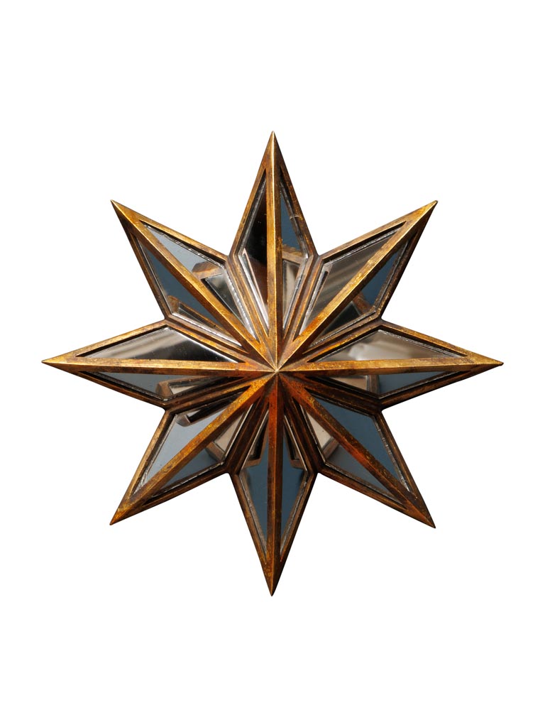 Mirrored wall star Rose des vents - 2