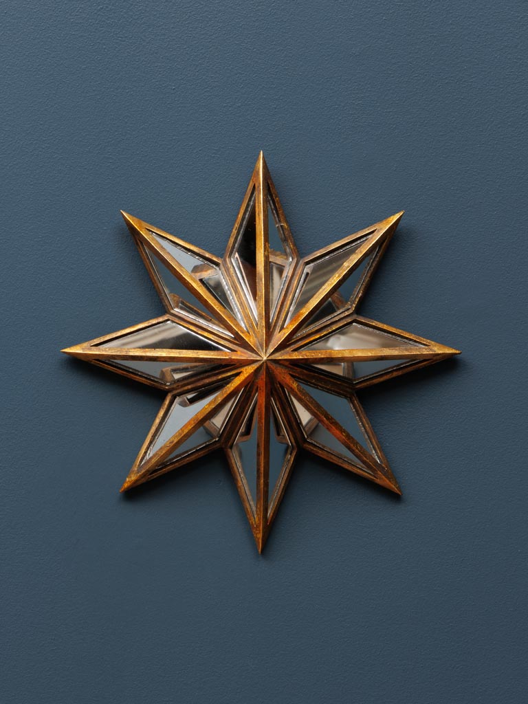 Mirrored wall star Rose des vents - 1