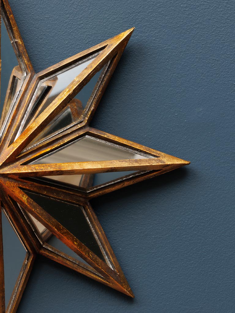 Mirrored wall star Rose des vents - 5