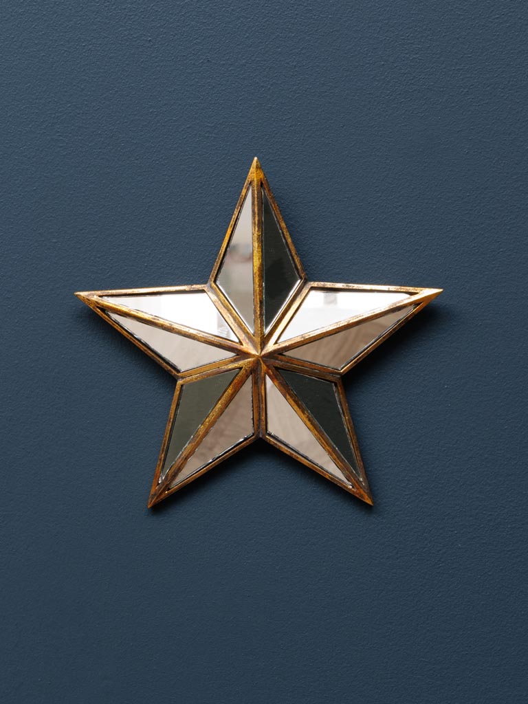 Small mirrored wall star - 1
