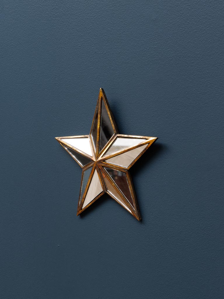 Small mirrored wall star - 3