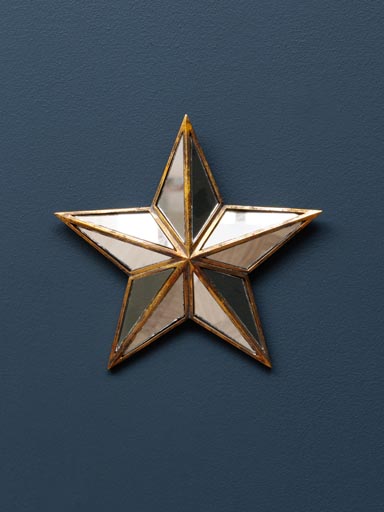 Small mirrored wall star
