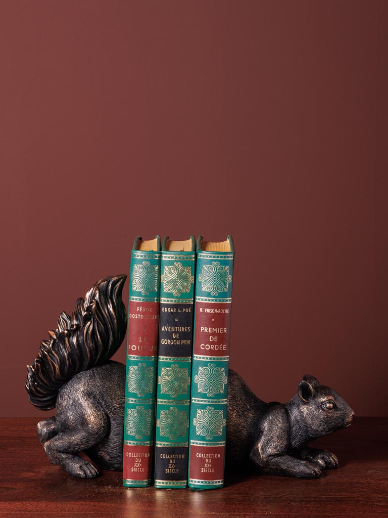 Bookends squirrel on the look out - 1