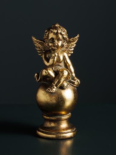 Angelot vieil or assis