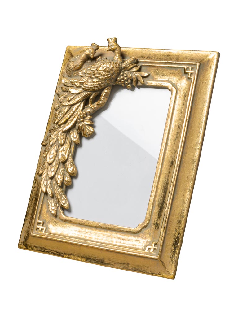 Photo frame golden peacock (15x10) - 2