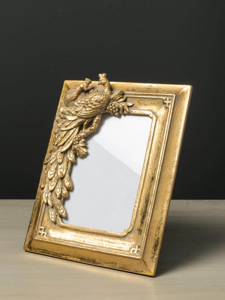 Photo frame golden peacock (15x10) - 1