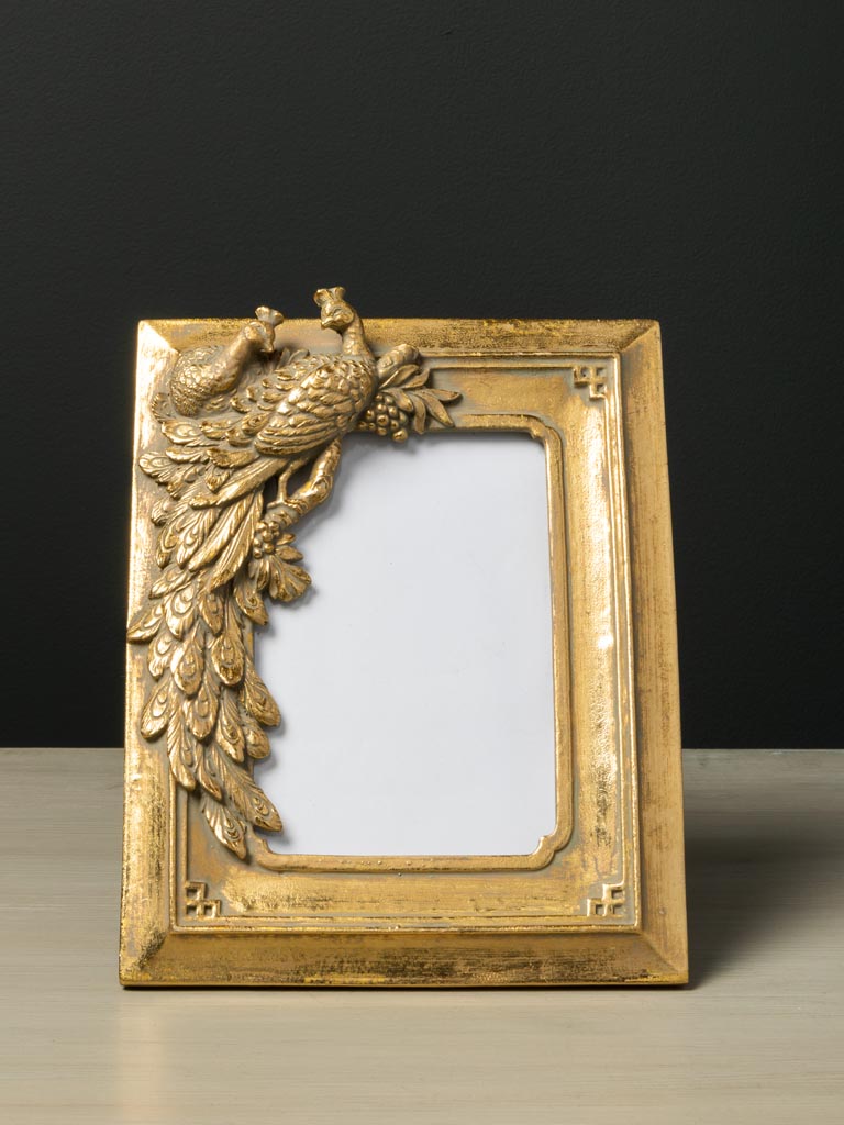Photo frame golden peacock (15x10) - 3