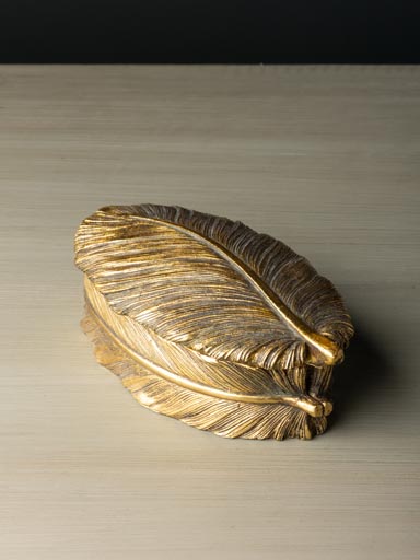 Golden feather box