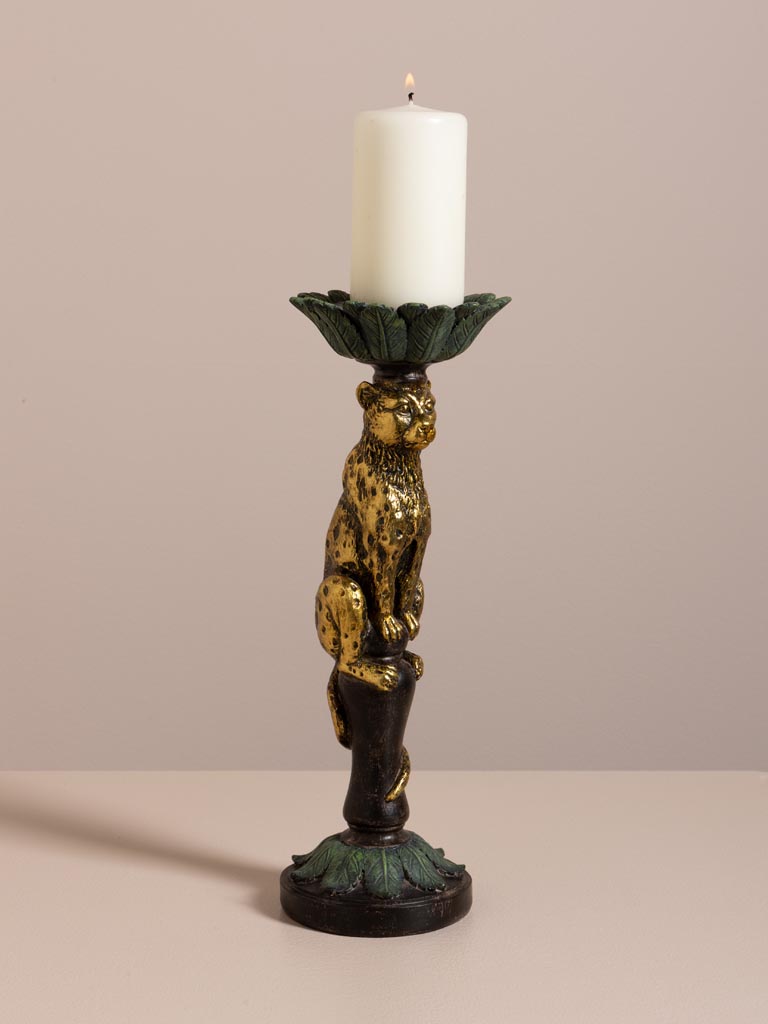 Candle stand golden panthera - 1