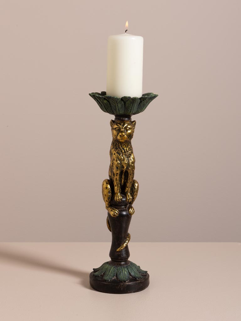 Candle stand golden panthera - 5