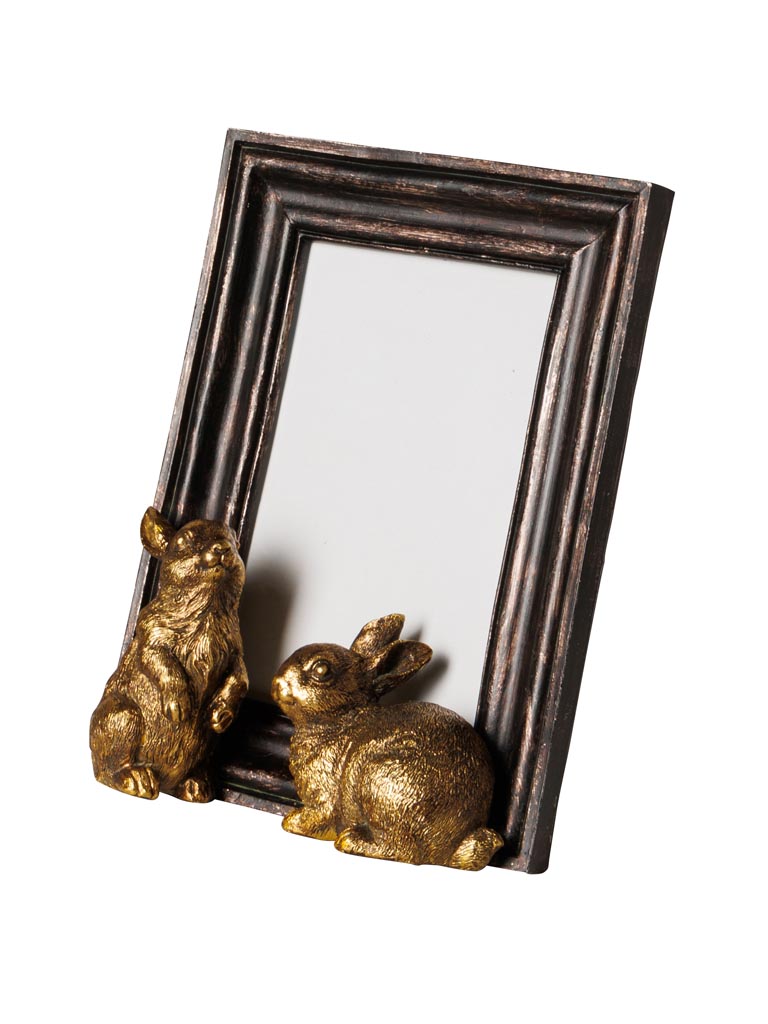 Photo frame 2 golden rabbits (10x15) - 2