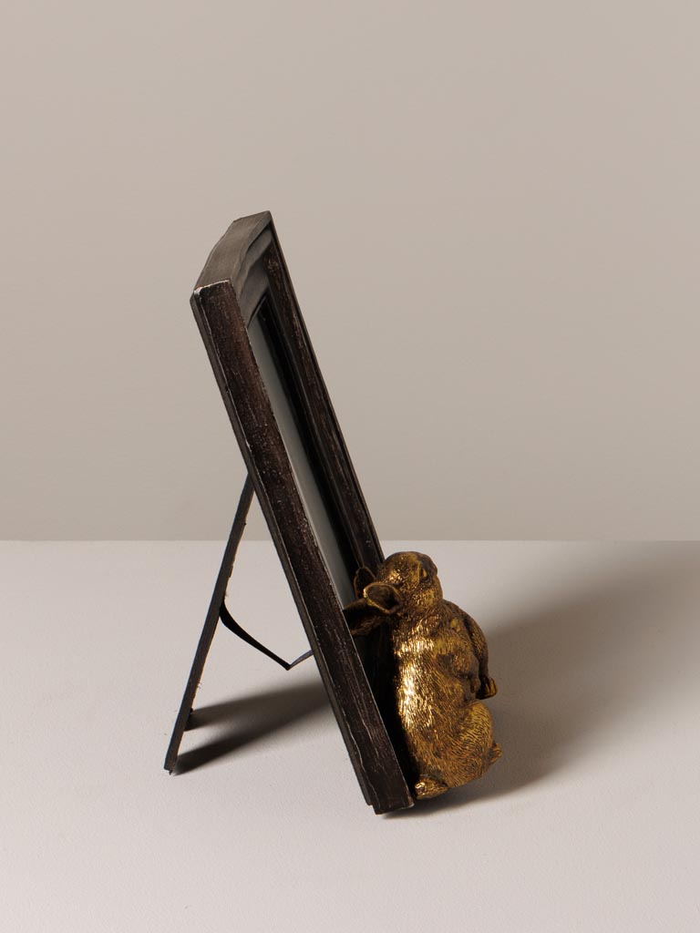 Photo frame 2 golden rabbits (10x15) - 5