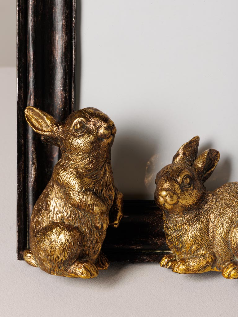 Photo frame 2 golden rabbits (10x15) - 4