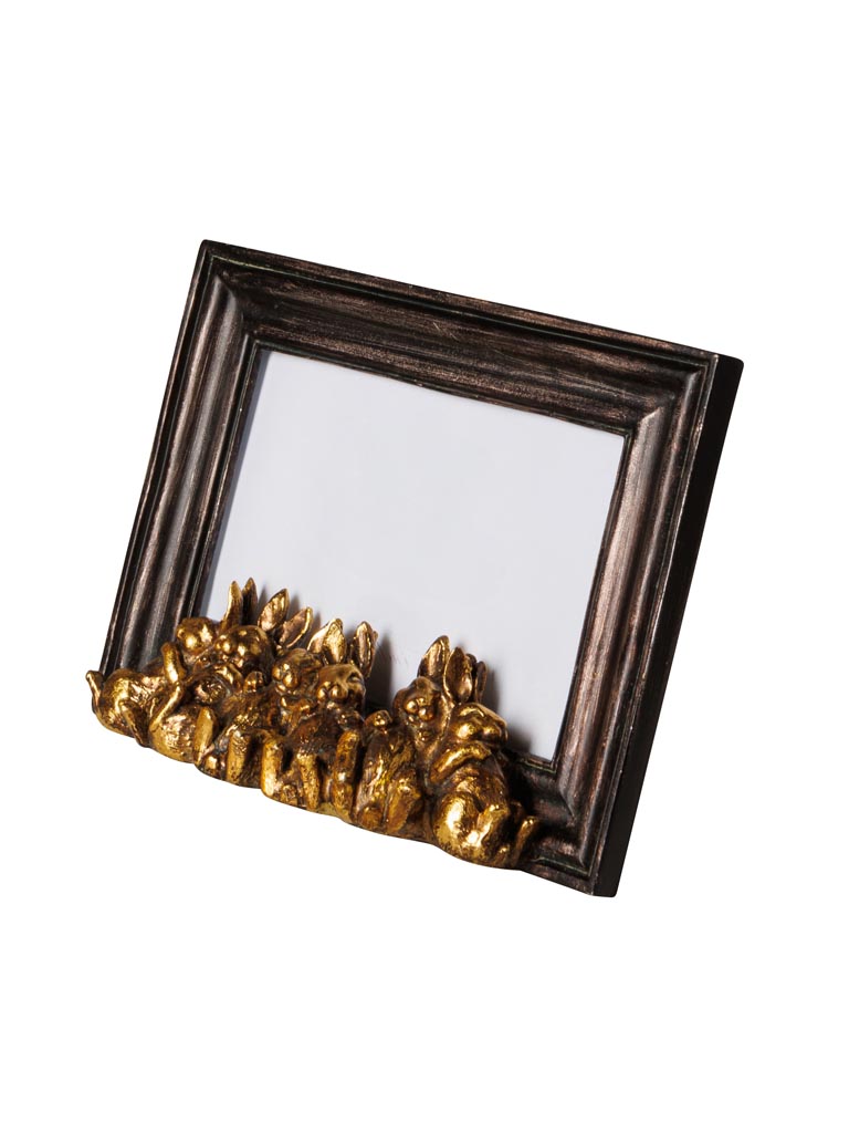 Photo frame 6 golden rabbits (10x15) - 2