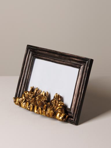 Photo frame 6 golden rabbits (10x15)
